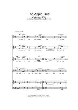 page one of The Apple Tree (SATB Choir)