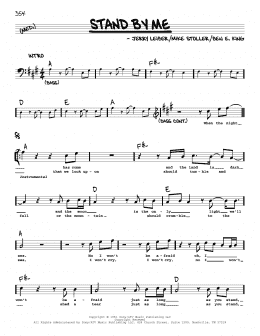 page one of Stand By Me (Real Book – Melody & Chords)