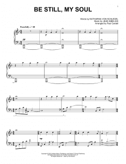 page one of Be Still, My Soul (Piano Solo)