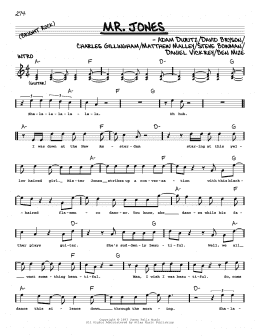 page one of Mr. Jones (Real Book – Melody, Lyrics & Chords)