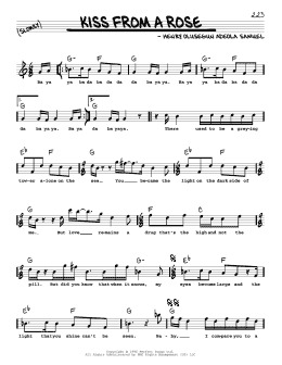 page one of Kiss From A Rose (Real Book – Melody, Lyrics & Chords)