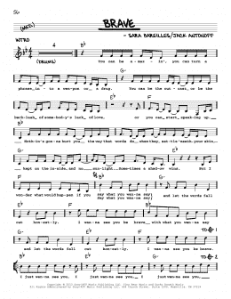 page one of Brave (Real Book – Melody, Lyrics & Chords)