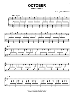 page one of October (Piano Solo)