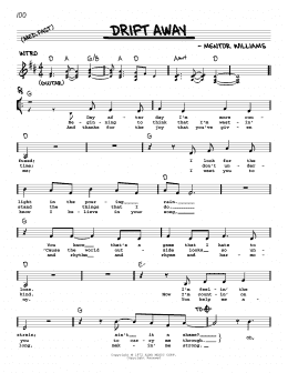 page one of Drift Away (feat. Dobie Gray) (Real Book – Melody, Lyrics & Chords)