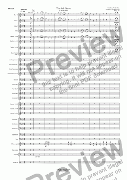 page one of The Ash Grove - Concert Band