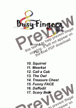 page one of Busy Fingers Part 2