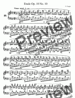 page one of Chopin Etude Op. 10 No. 10 in Ab Major