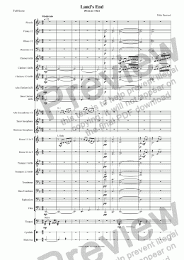 page one of Land's End (Penn an wlas) Op.7a
