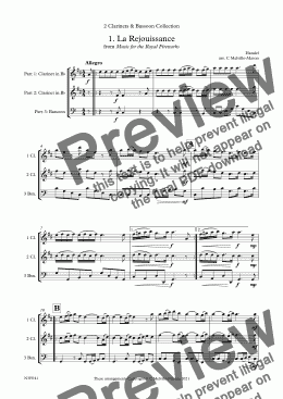 page one of The 2 Clarinets and Bassoon Collection