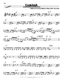 page one of Cumana (Real Book – Melody & Chords)