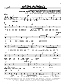 page one of Every Morning (Real Book – Melody, Lyrics & Chords)
