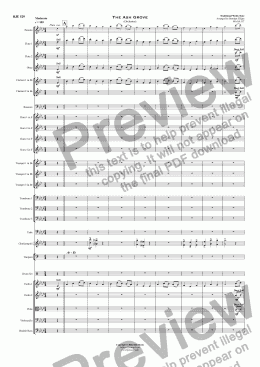 page one of The Ash Grove - Orchestra