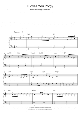 page one of I Loves You, Porgy (From Porgy And Bess) (Easy Piano)