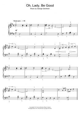page one of Oh, Lady, Be Good (Easy Piano)