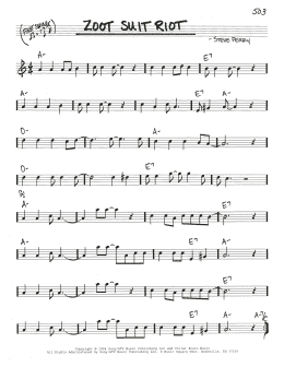 page one of Zoot Suit Riot (Real Book – Melody & Chords)