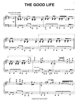 page one of The Good Life (Piano Solo)