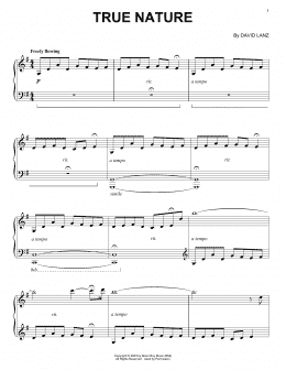 page one of True Nature (Piano Solo)