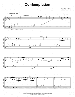 page one of Contemplation (Piano Solo)