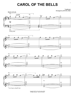page one of Carol Of The Bells (Piano Solo)