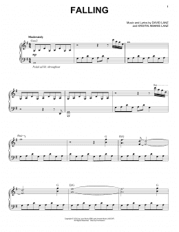 page one of Falling (Piano Solo)