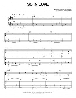 page one of So in Love (Piano Solo)