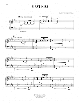 page one of First Kiss (Piano Solo)