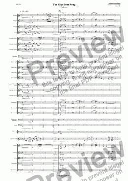 page one of The Skye Boat Song - Orchestra