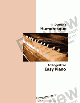 page one of Humoresque arranged for easy piano