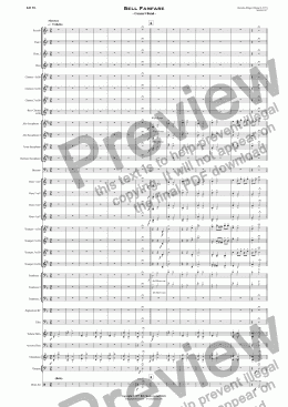 page one of Bell Fanfare   - Concert Band