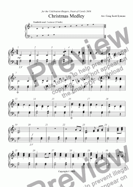 page one of Christmas Medley