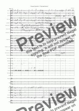 page one of Corona Concerto 3  "Ups and Downs "