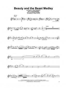 page one of Beauty and the Beast Medley (Violin Solo)