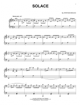 page one of Solace (Piano Solo)