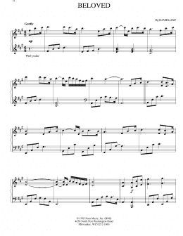 page one of Beloved (Piano Solo)