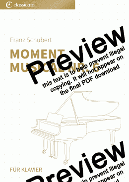 page one of Moment musical Nr. 6