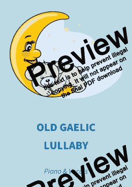 page one of Old Gaelic Lullaby