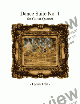 page one of Dance Suite No.1 (Guitar Quartet) - Trần