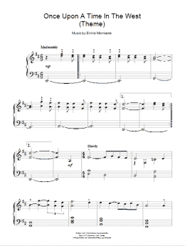 page one of Once Upon A Time In The West (Theme) (Easy Piano)