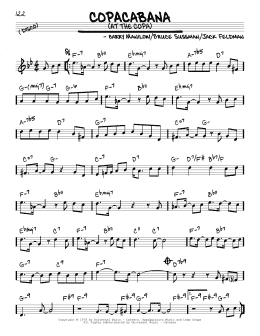 page one of Copacabana (At The Copa) (Real Book – Melody & Chords)