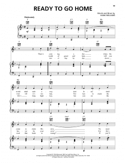 page one of Ready To Go Home (Piano, Vocal & Guitar Chords (Right-Hand Melody))