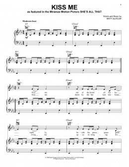 page one of Kiss Me (Piano, Vocal & Guitar Chords (Right-Hand Melody))