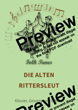 page one of Die alten Rittersleut