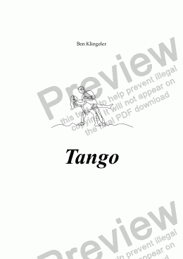 page one of Tango (Fanfare band)