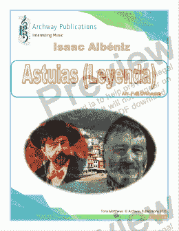 page one of Asturias (Leyenda) by Albéniz:  (Orchestrated)