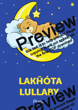 page one of Lakhóta Lullaby