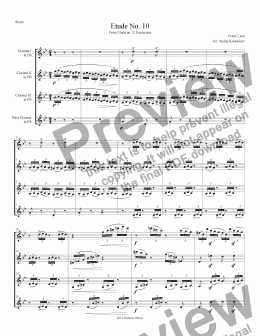 page one of Etude No.10