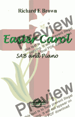 page one of Easter Carol - SAB