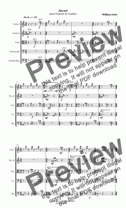 page one of Joceo - Full Score