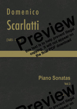 page one of Scarlatti - Complete Piano Sonatas Vol.3