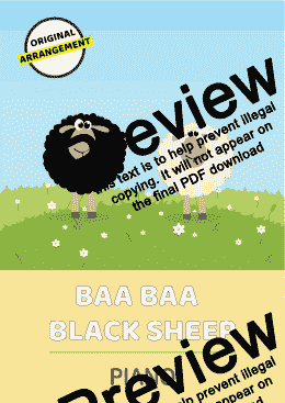 page one of Baa Baa Black Sheep